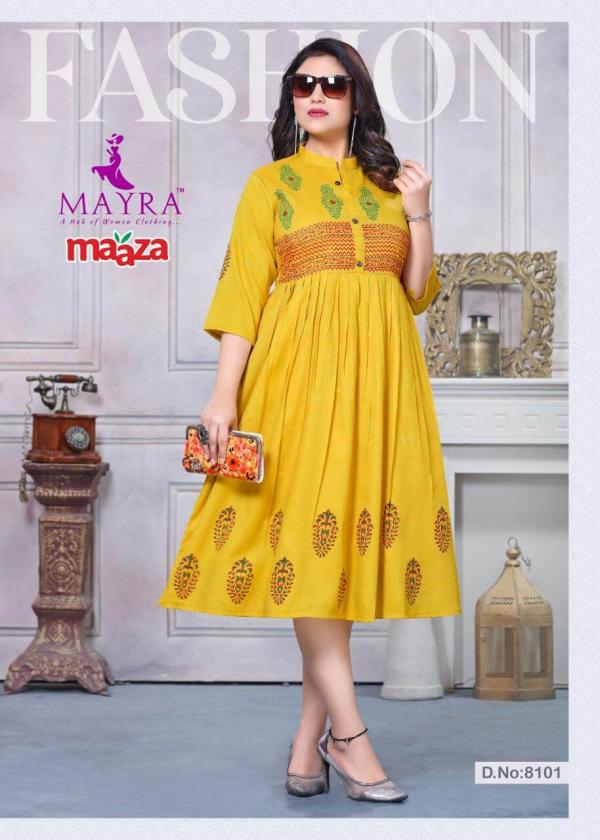 Mayra Maaza Rayon Fancy Kurti Collection 